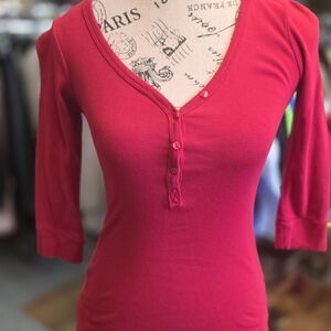 Y2K MAX Rave Women's Henley V-Neck Top